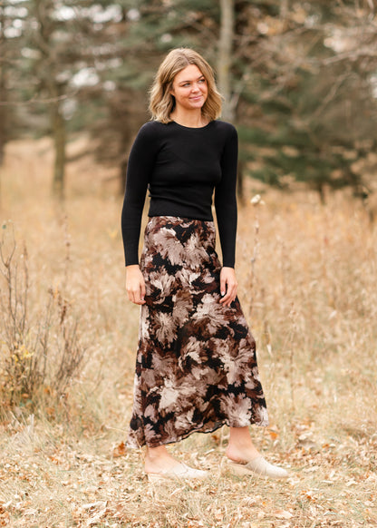 Paintbrush Floral Slip Skirt FF Skirts