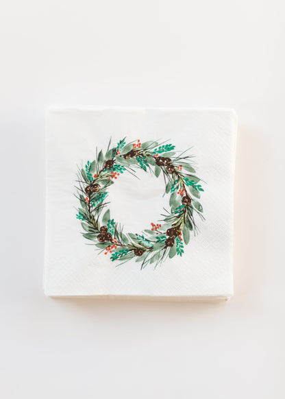 Paper Napkin Christmas Wreath FF Home + Lifestyle