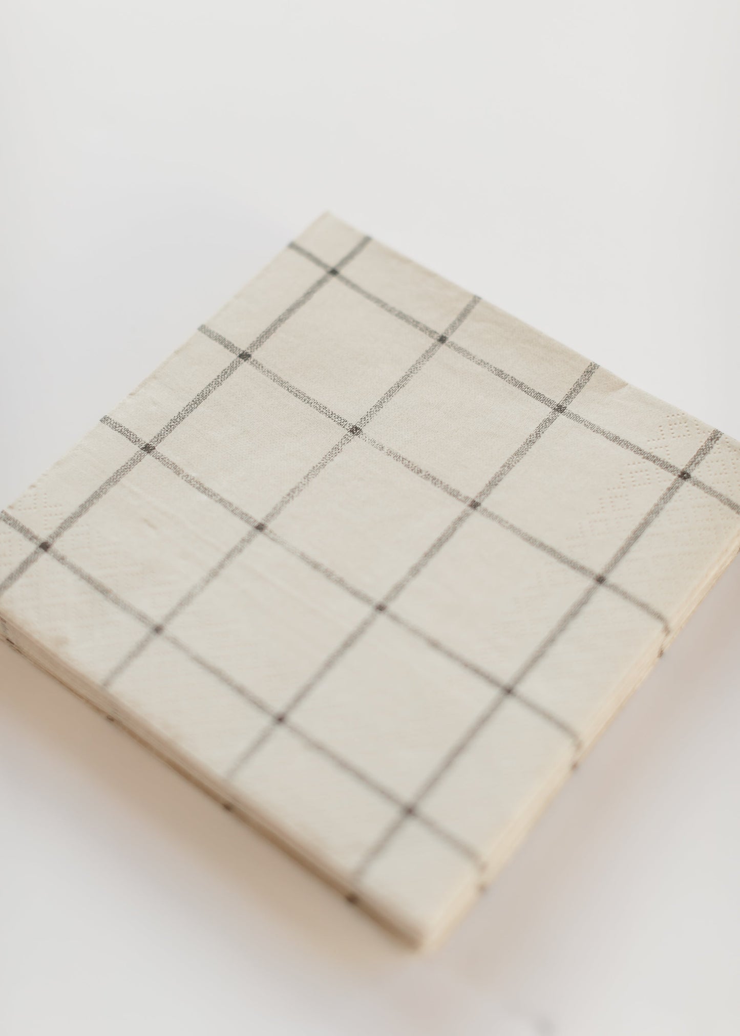 Paper Napkins Beige Squares FF Home + Lifestyle