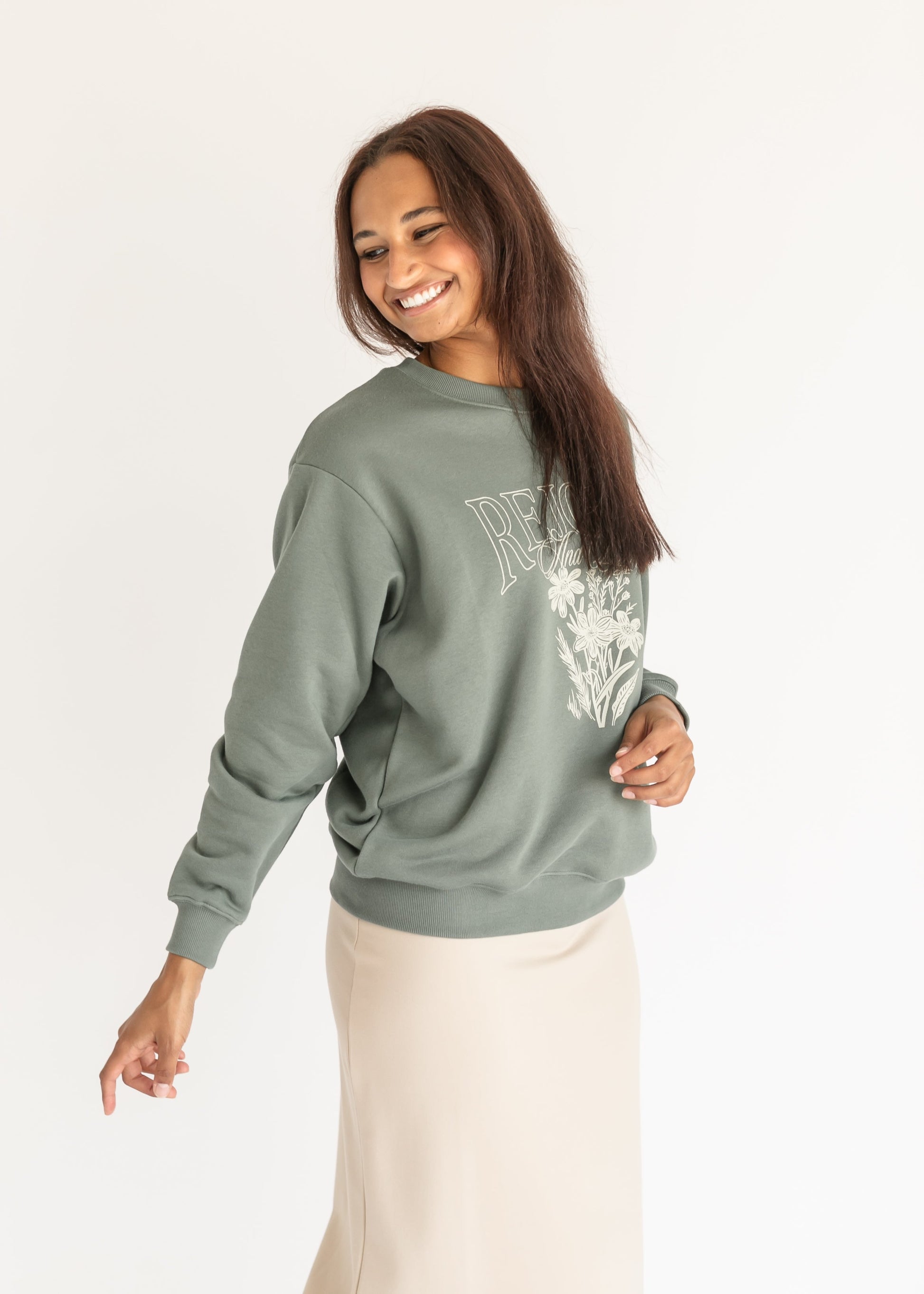 Rejoice Unisex Crewneck Sweatshirt FF Tops