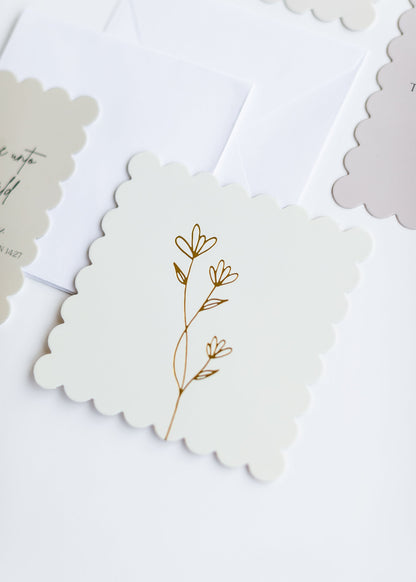 Scalloped Edge Notecards 4ct. Gifts