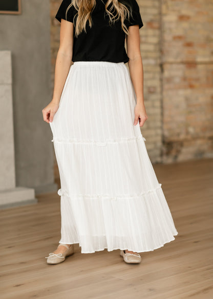 Serena Eyelet Lace Maxi Skirt IC Skirts