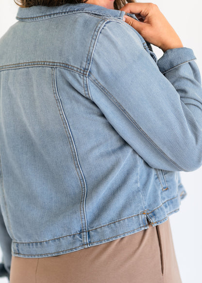 Shea Lightweight Denim Jacket IC Tops