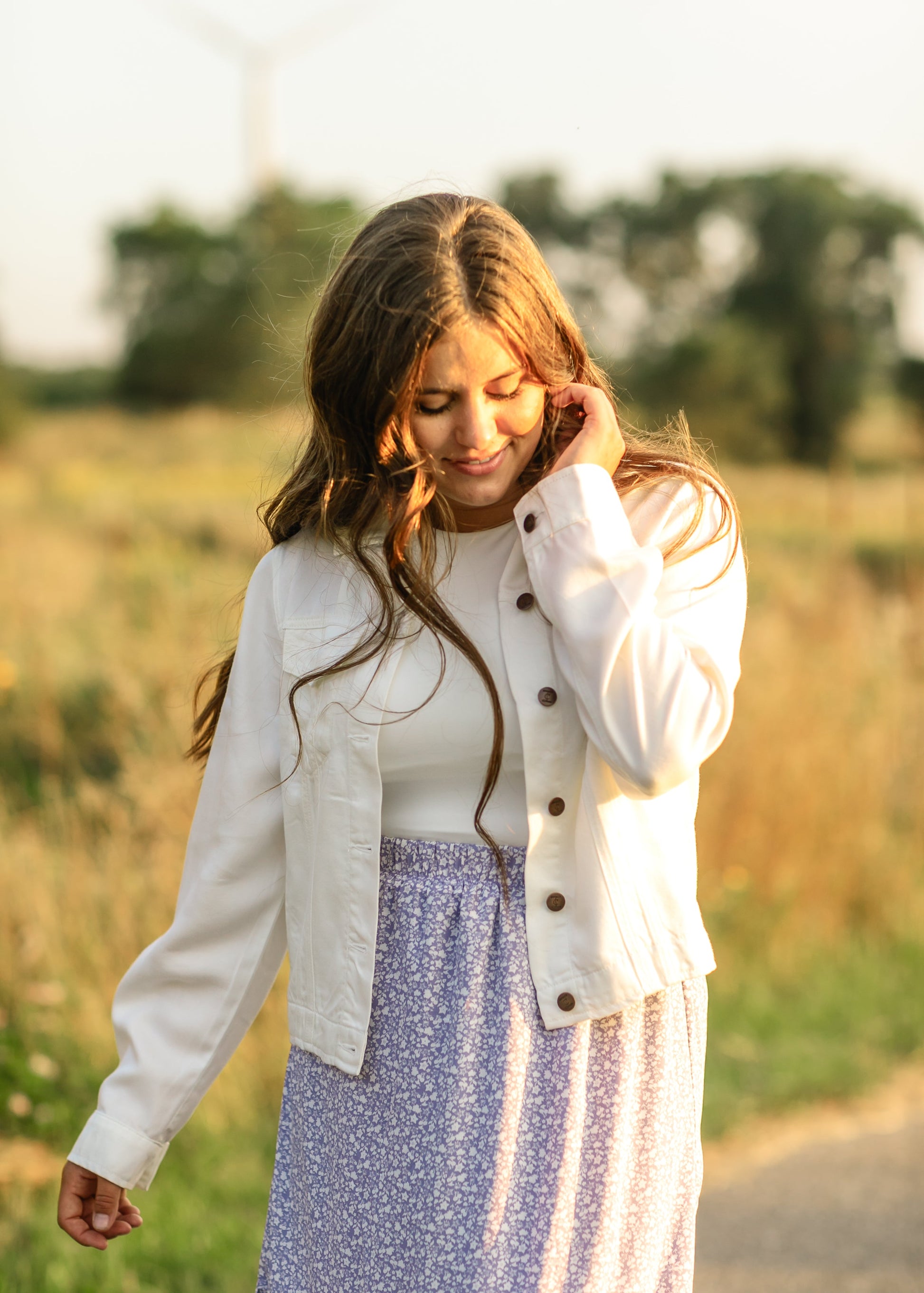 Shea Lightweight Denim Jacket IC Tops