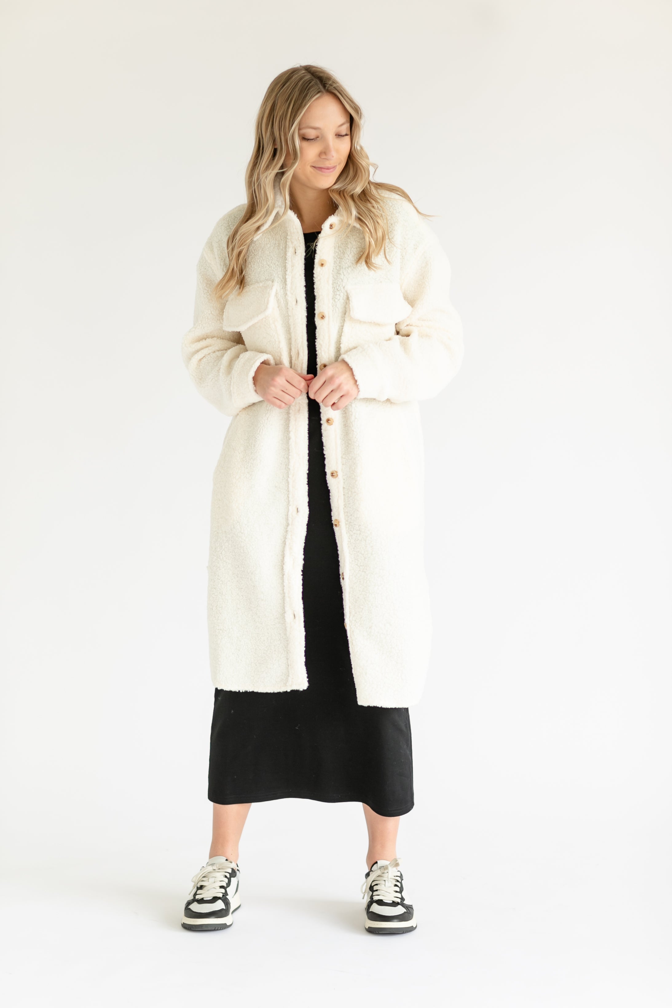 Sherpa duster outlet coat