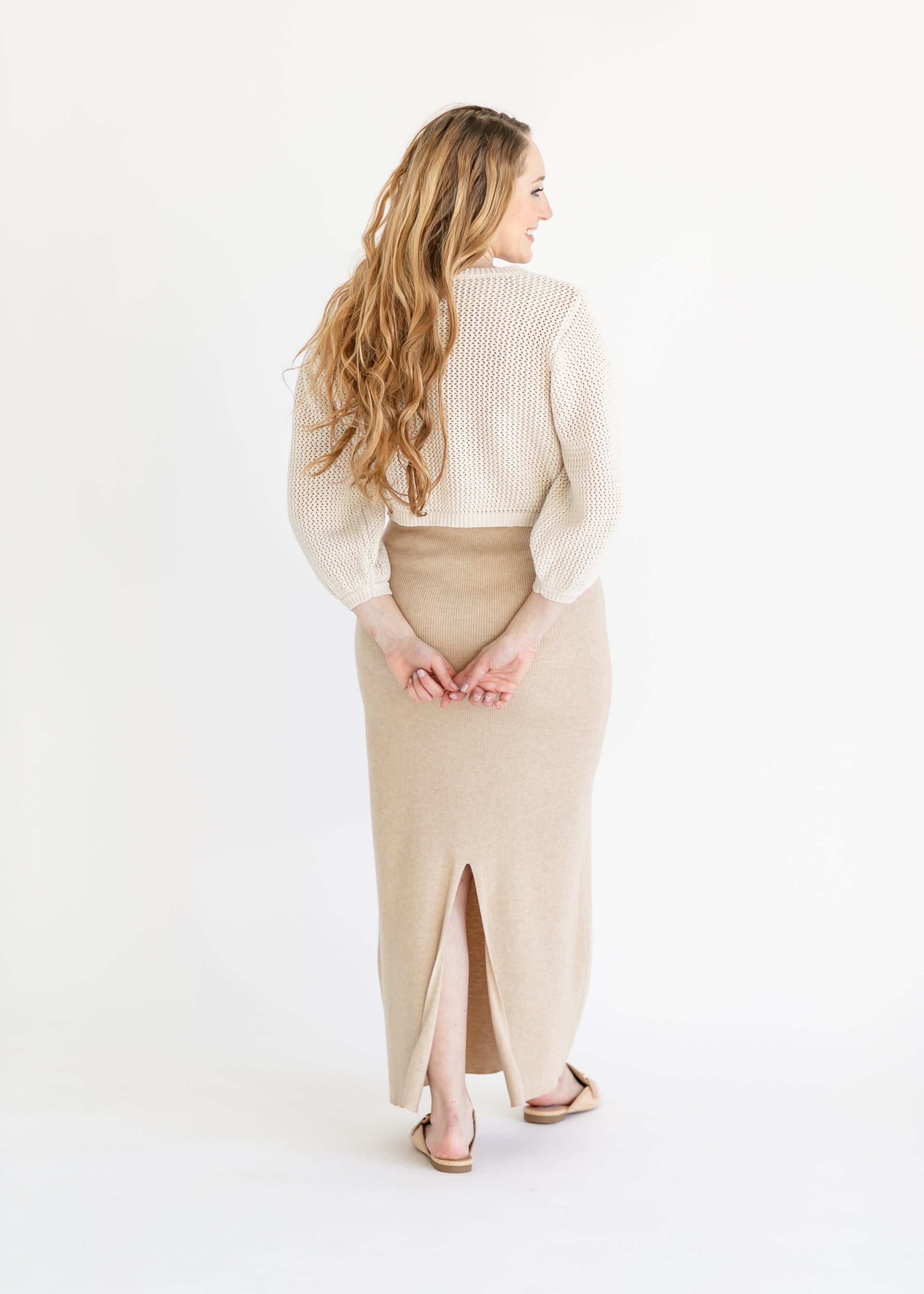 Sweater knit clearance maxi skirt