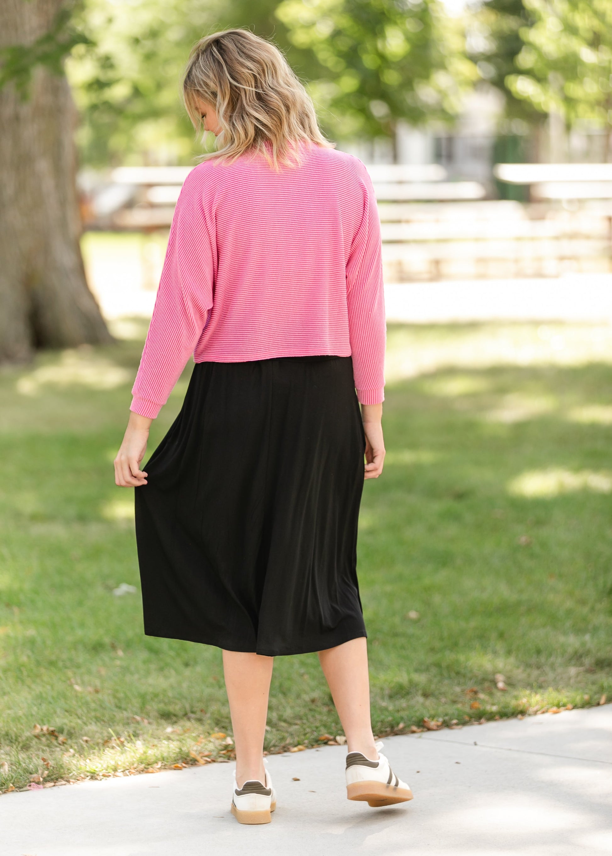 Stevie Stretch Waist Midi Skirt FF Skirts