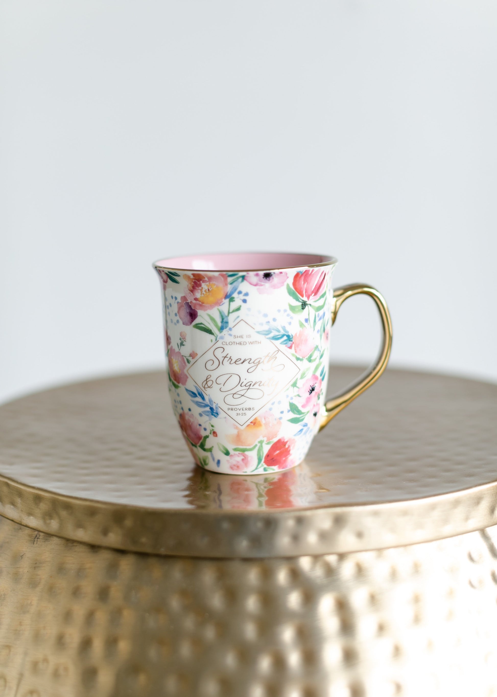 Pastel Floral Travel Mug