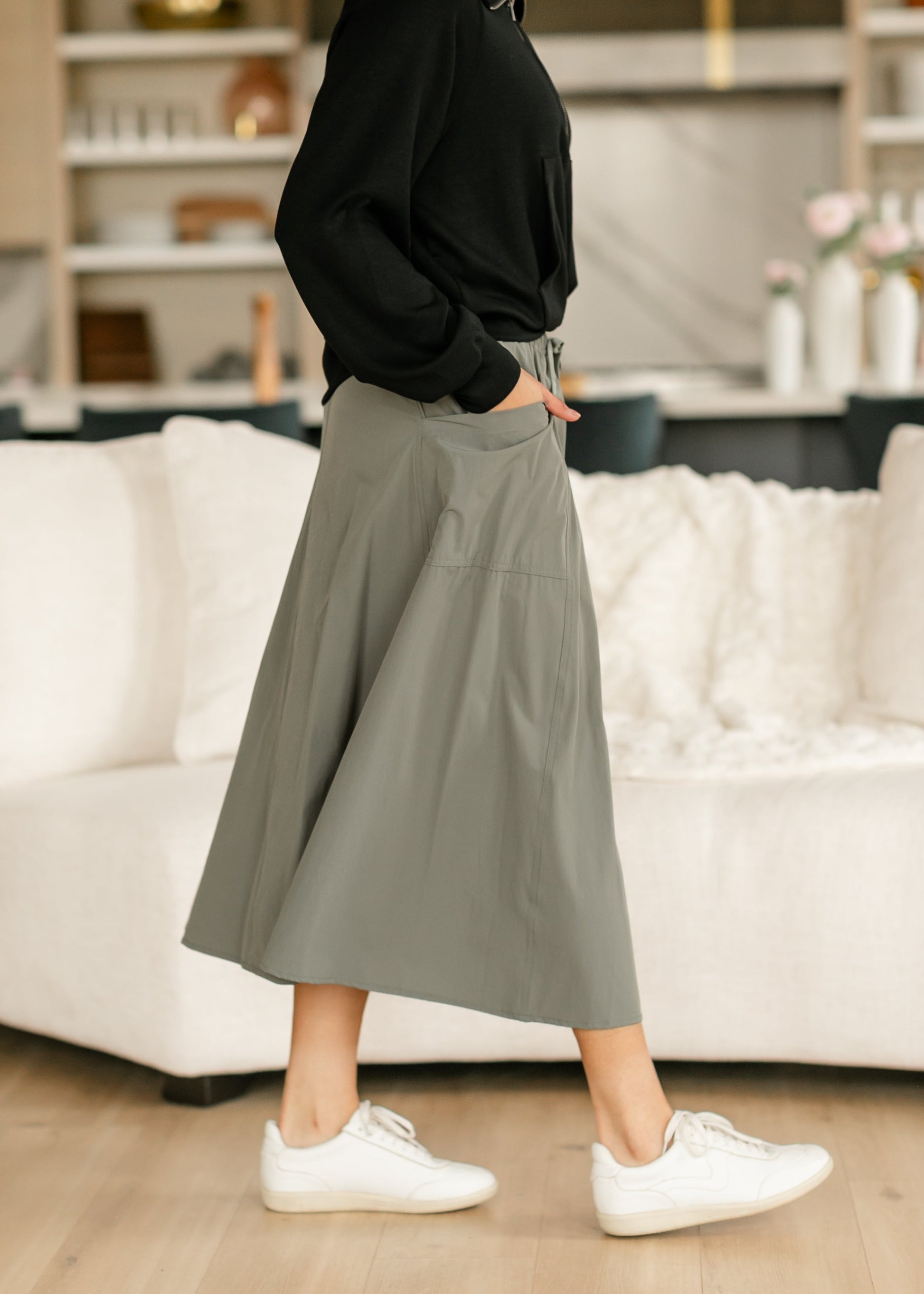 Stretch Waist Flare Active Skirt FF Skirts