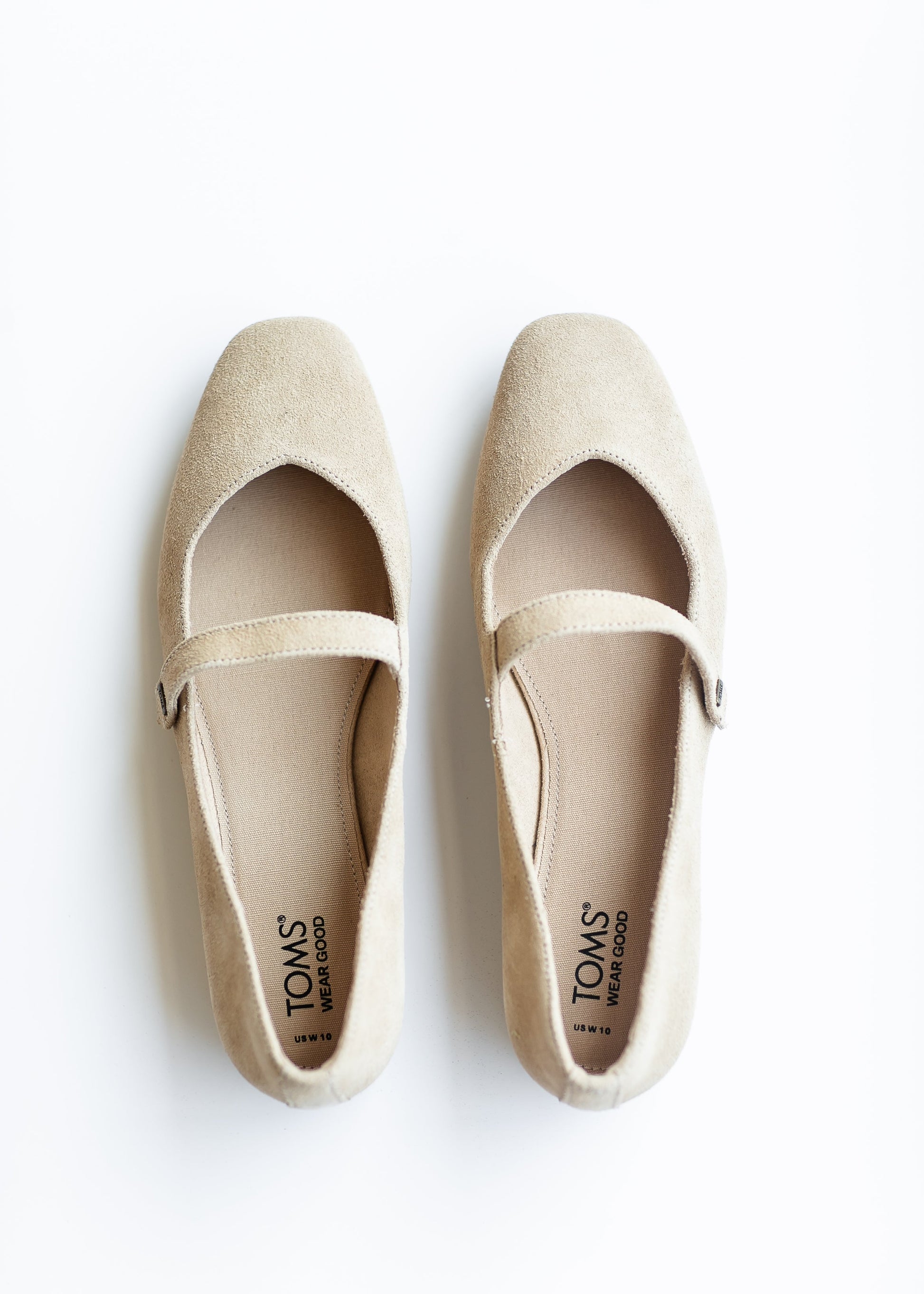 TOMS® Bianca Oat Suede Flats Shoes