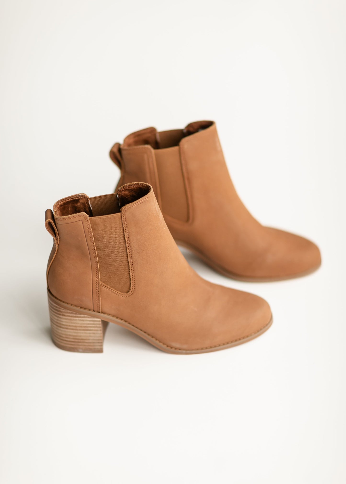 TOMS® Evelyn Chelsea Brown Booties Shoes