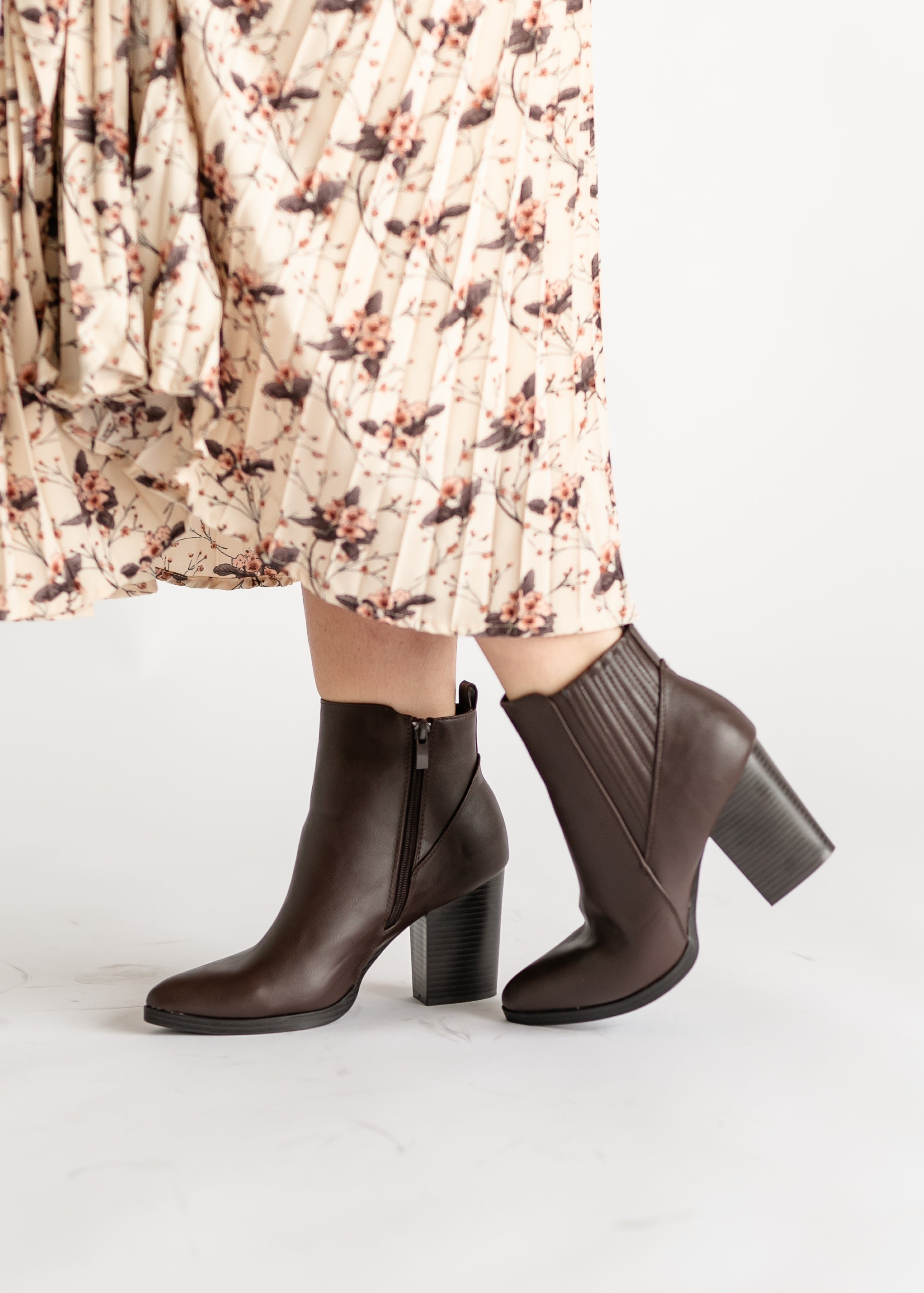 Booties leather clearance sale