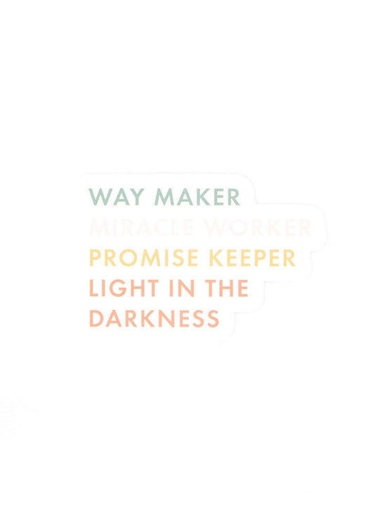 Way Maker Sticker FF Home + Lifestyle