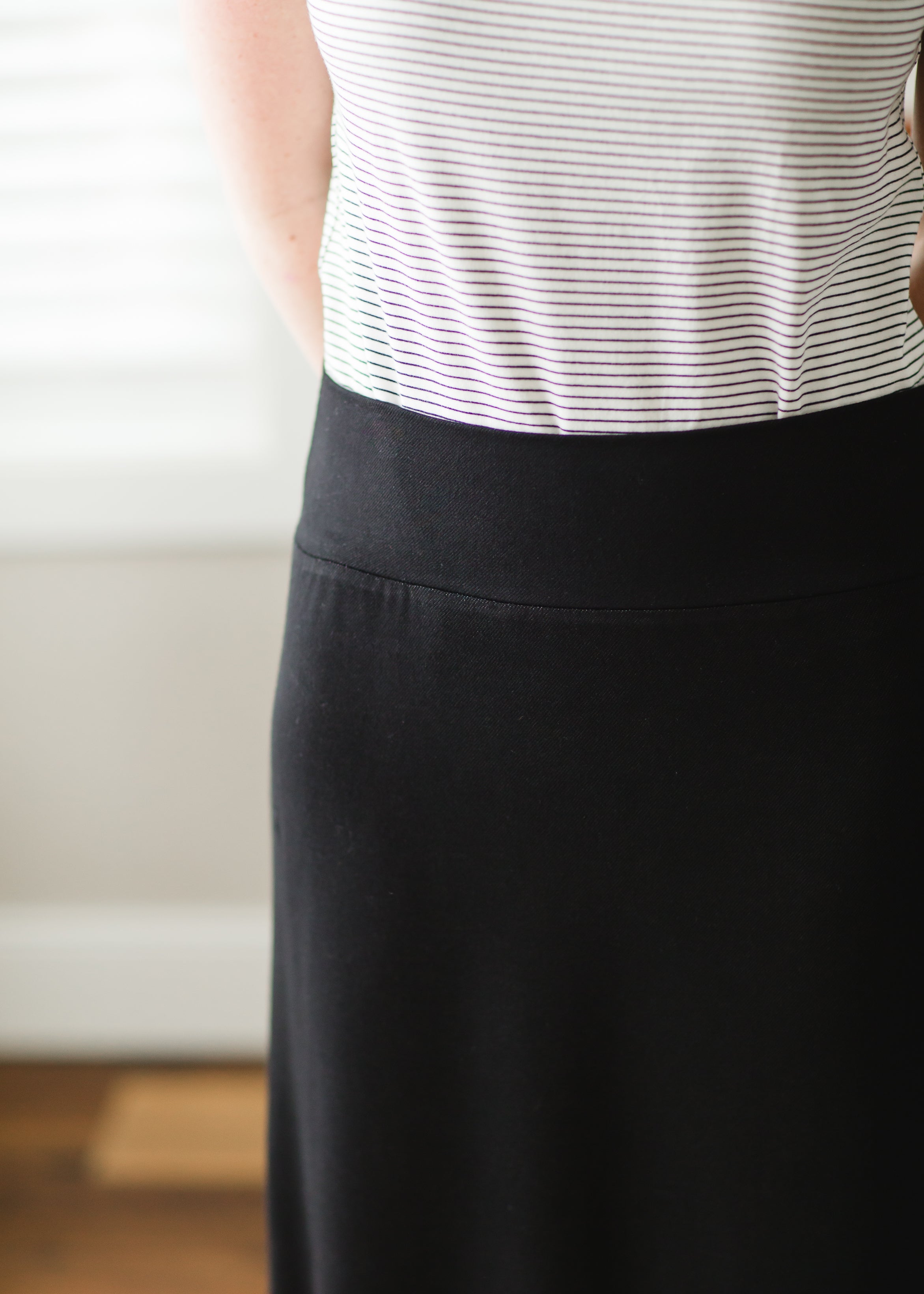 印象のデザイン andmary アンドマリAbbie knit skirt ブラック - スカート
