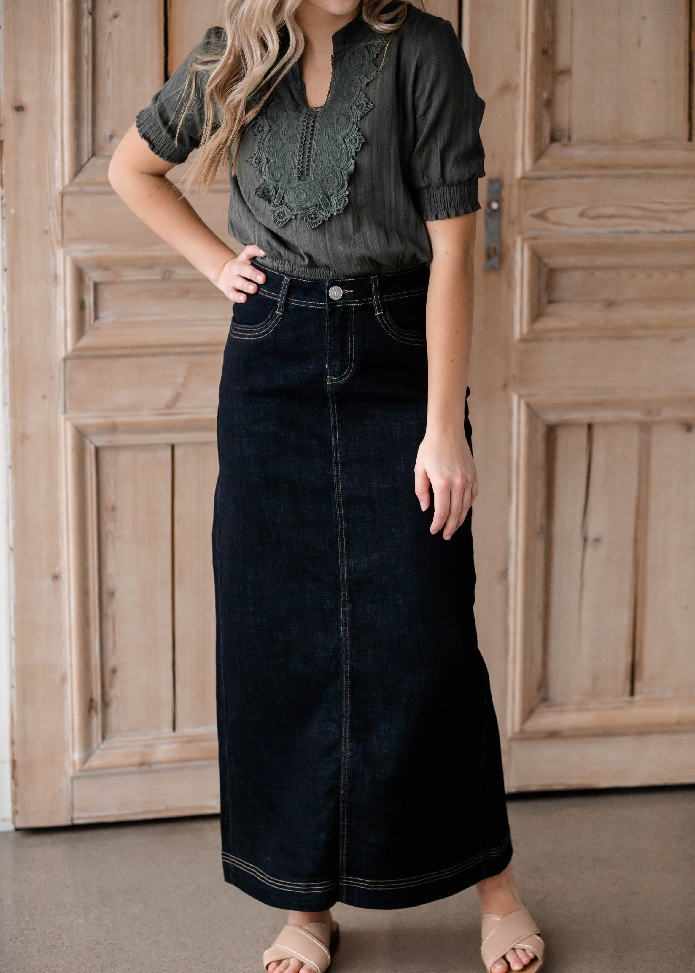 Black Disco Fit Denim Skirt | Denim | PrettyLittleThing USA