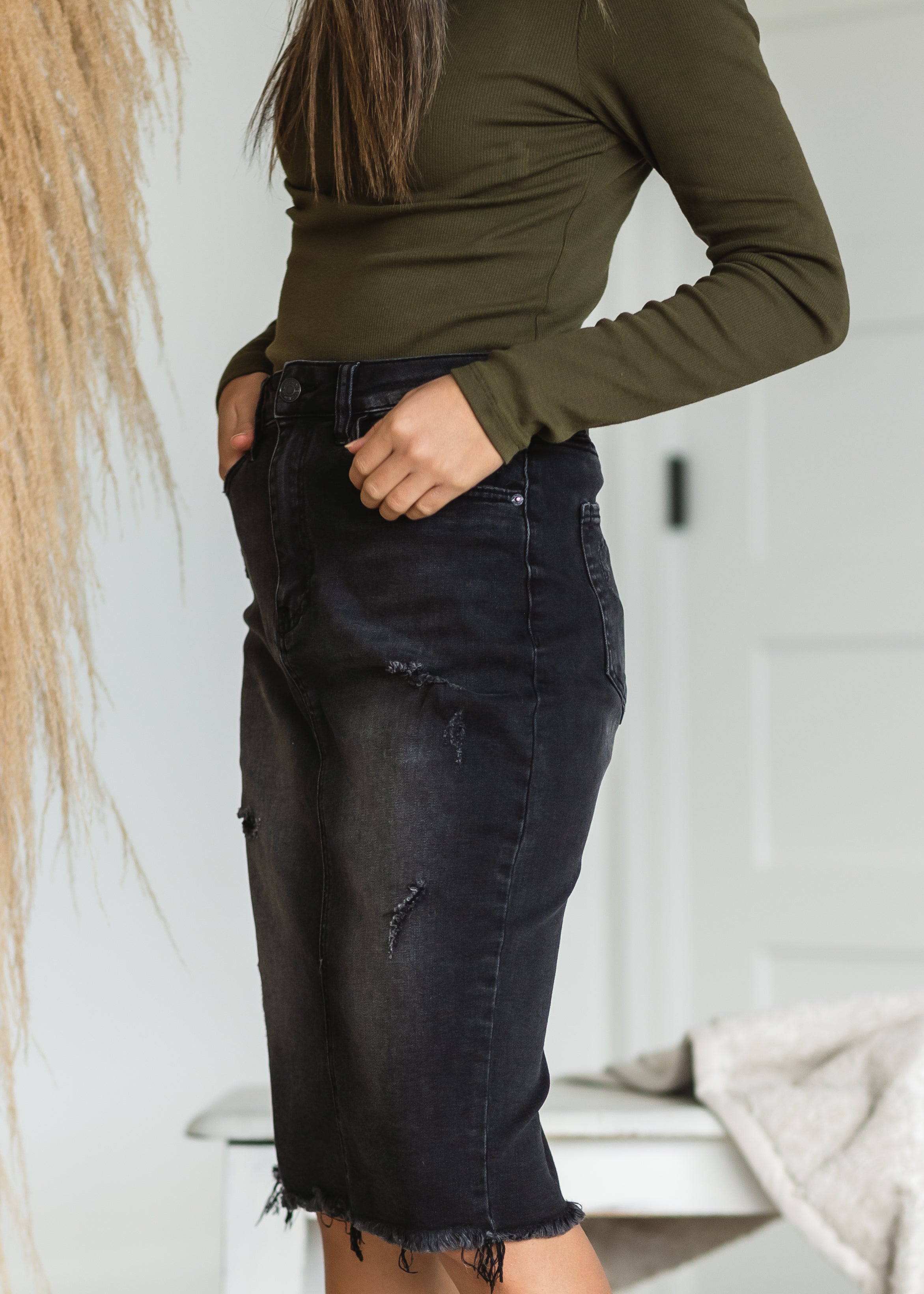 Black denim sale skirt sale