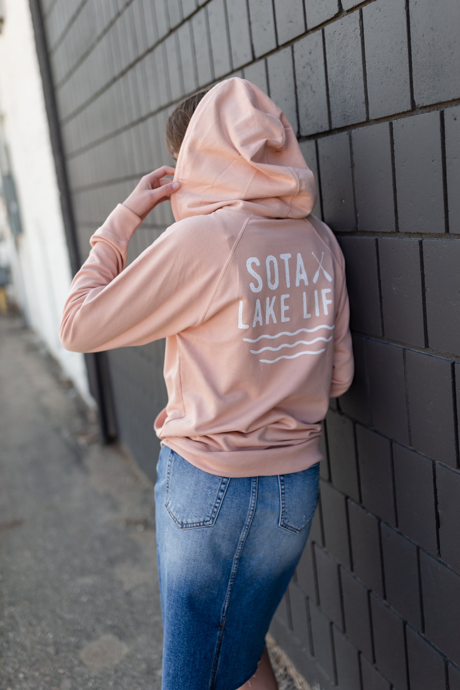 Blush zip up fashion hoodie