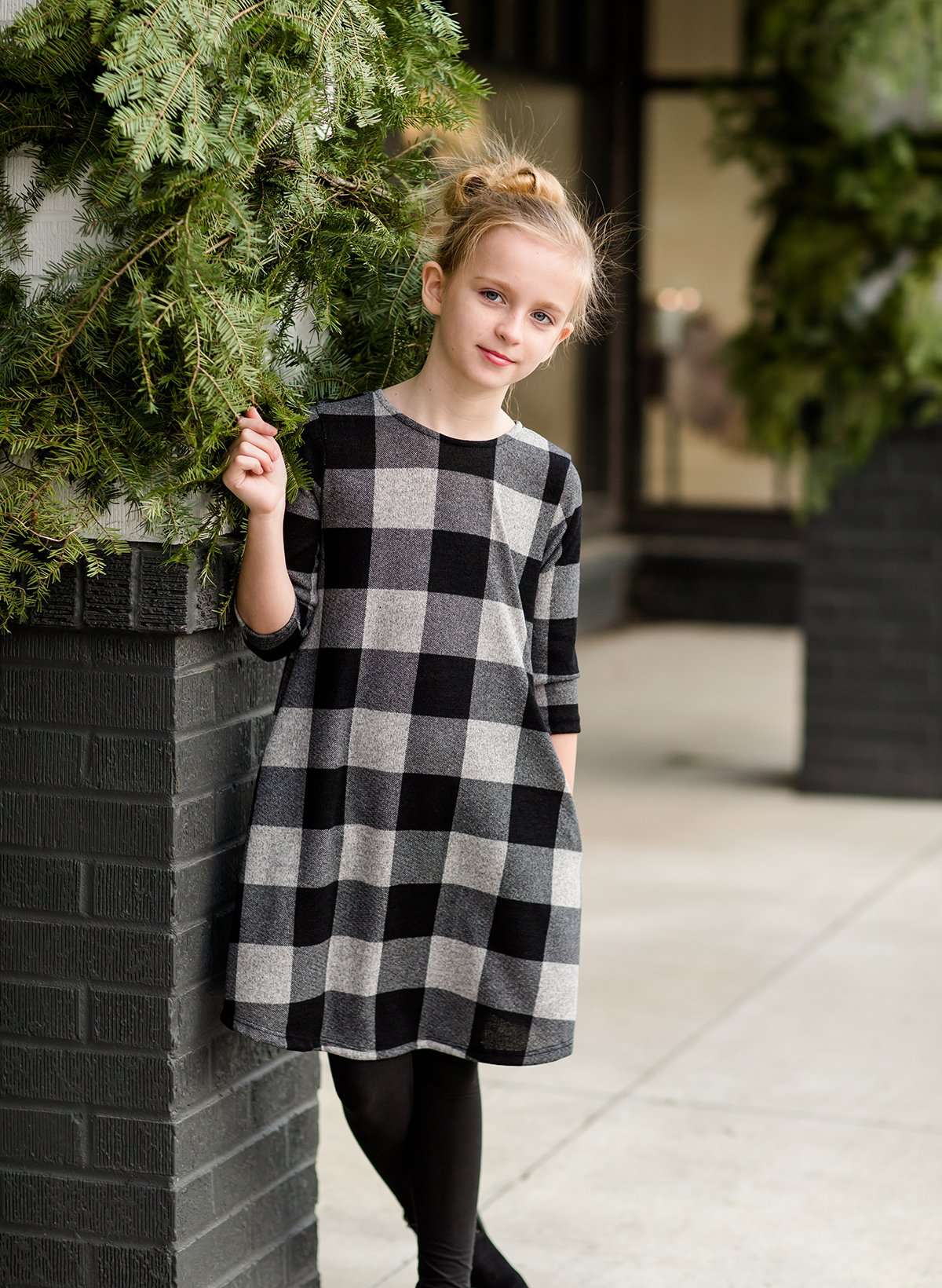 Girls Modest Buffalo Dress Inherit Midi Plaid | Clothing Inherit Company –