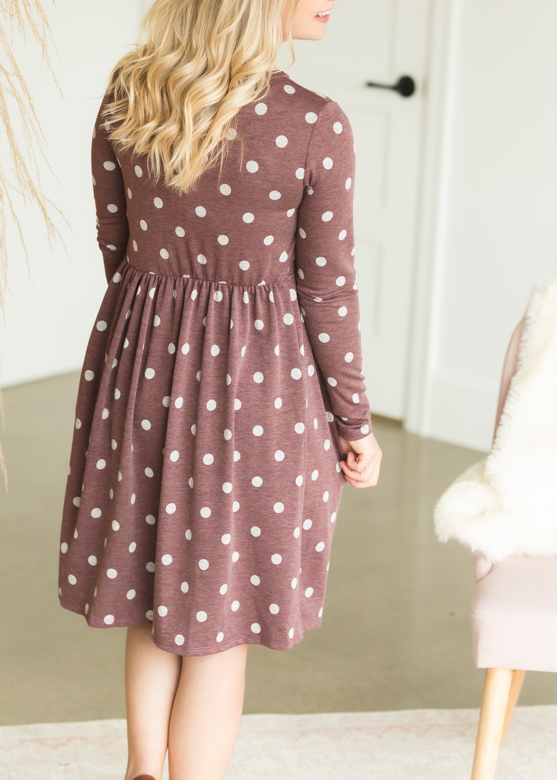 Spotty maternity outlet dress