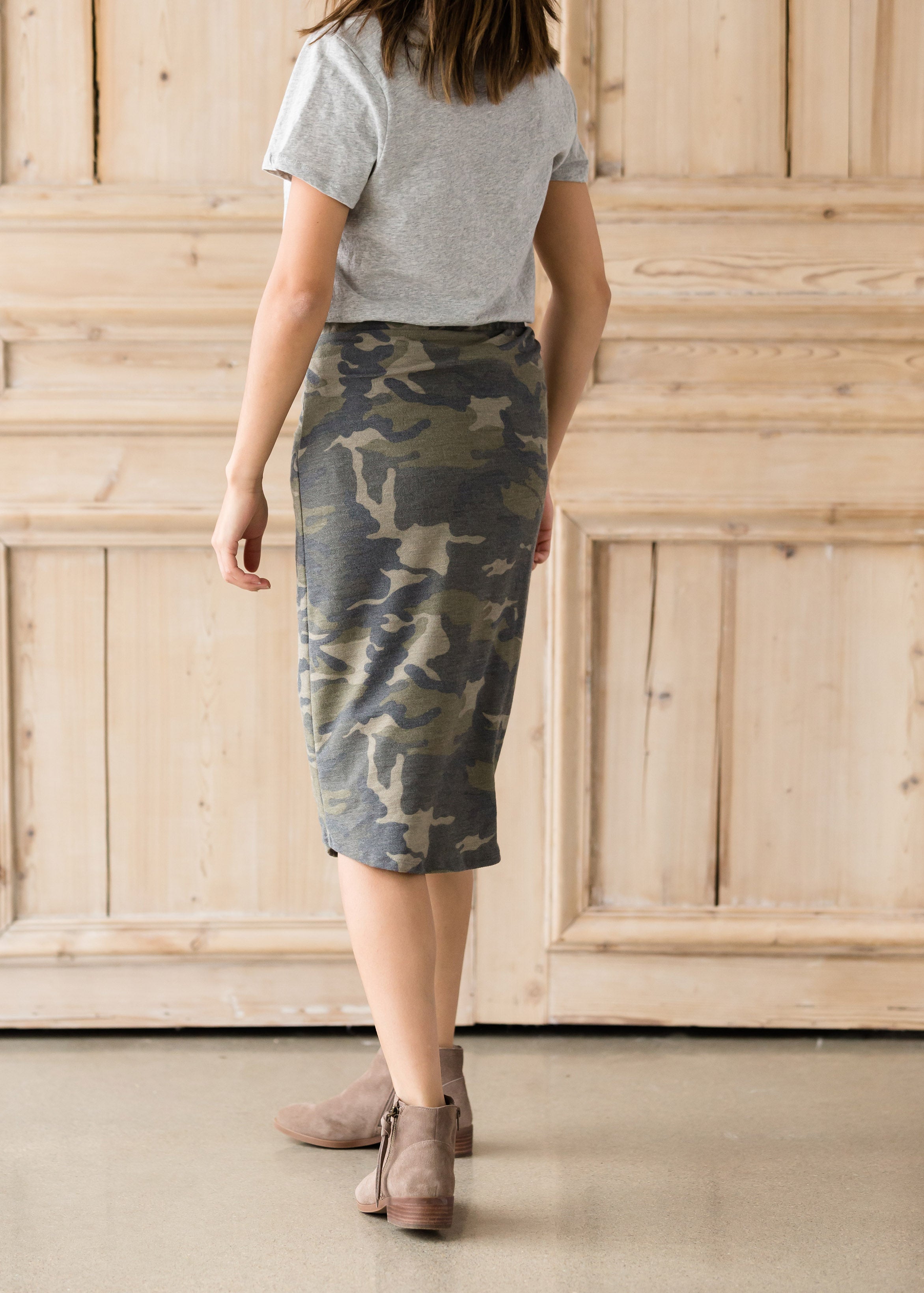 Camo drawstring clearance skirt