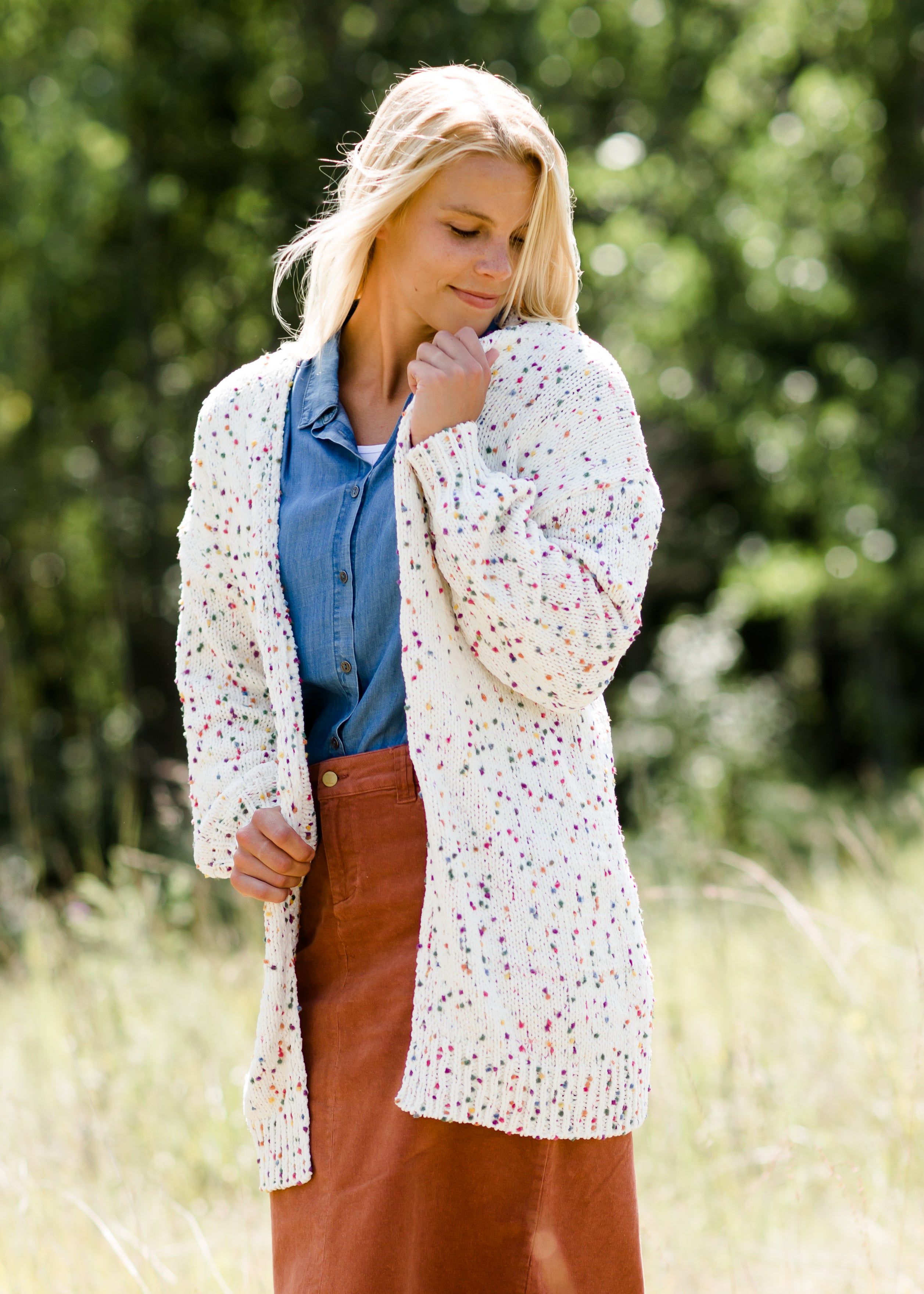 Pom pom cardigan outlet womens