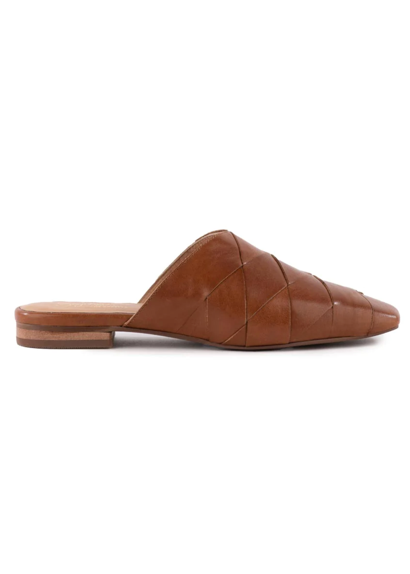 Leather closed deals toe mules