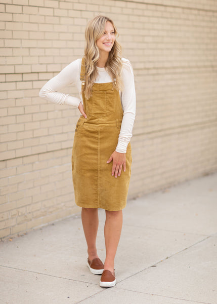 Mustard shop cord dress