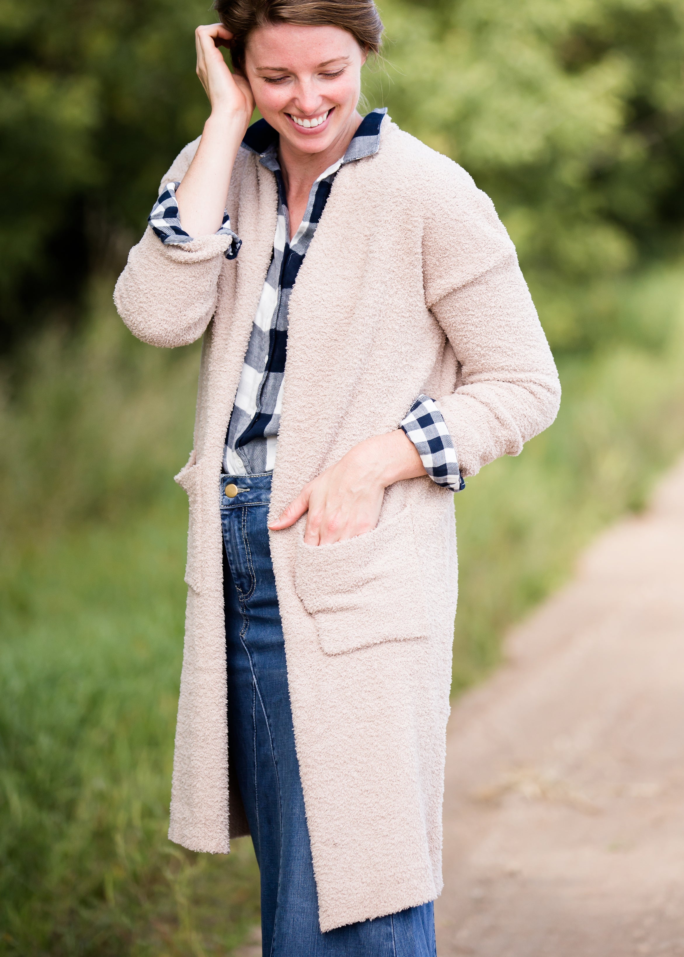 Full length clearance duster cardigan