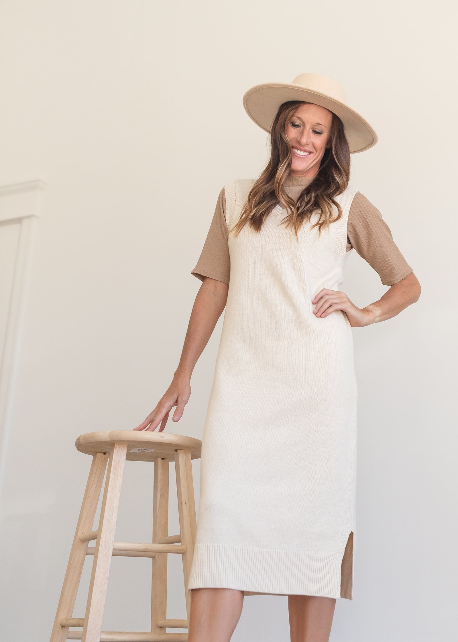 Cream on sale jumper dresses