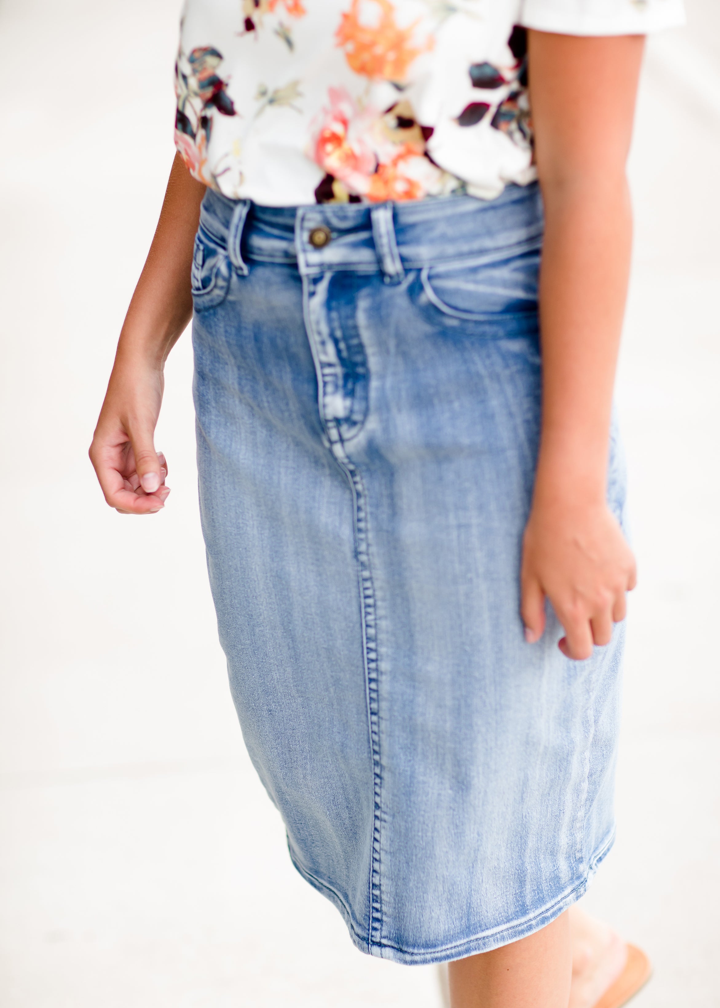 Mother denim skirt sales sale