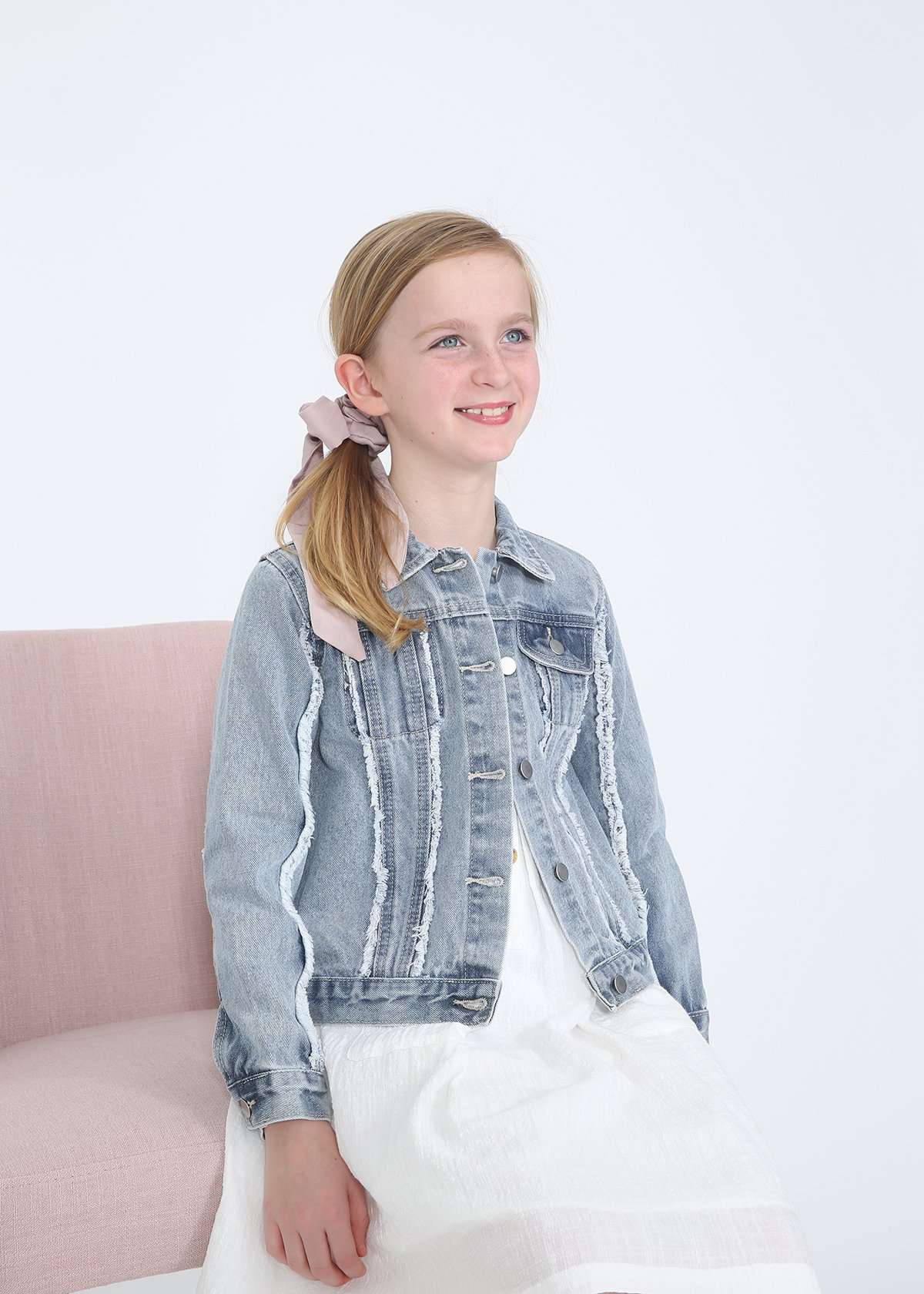 Girls sales trucker jacket