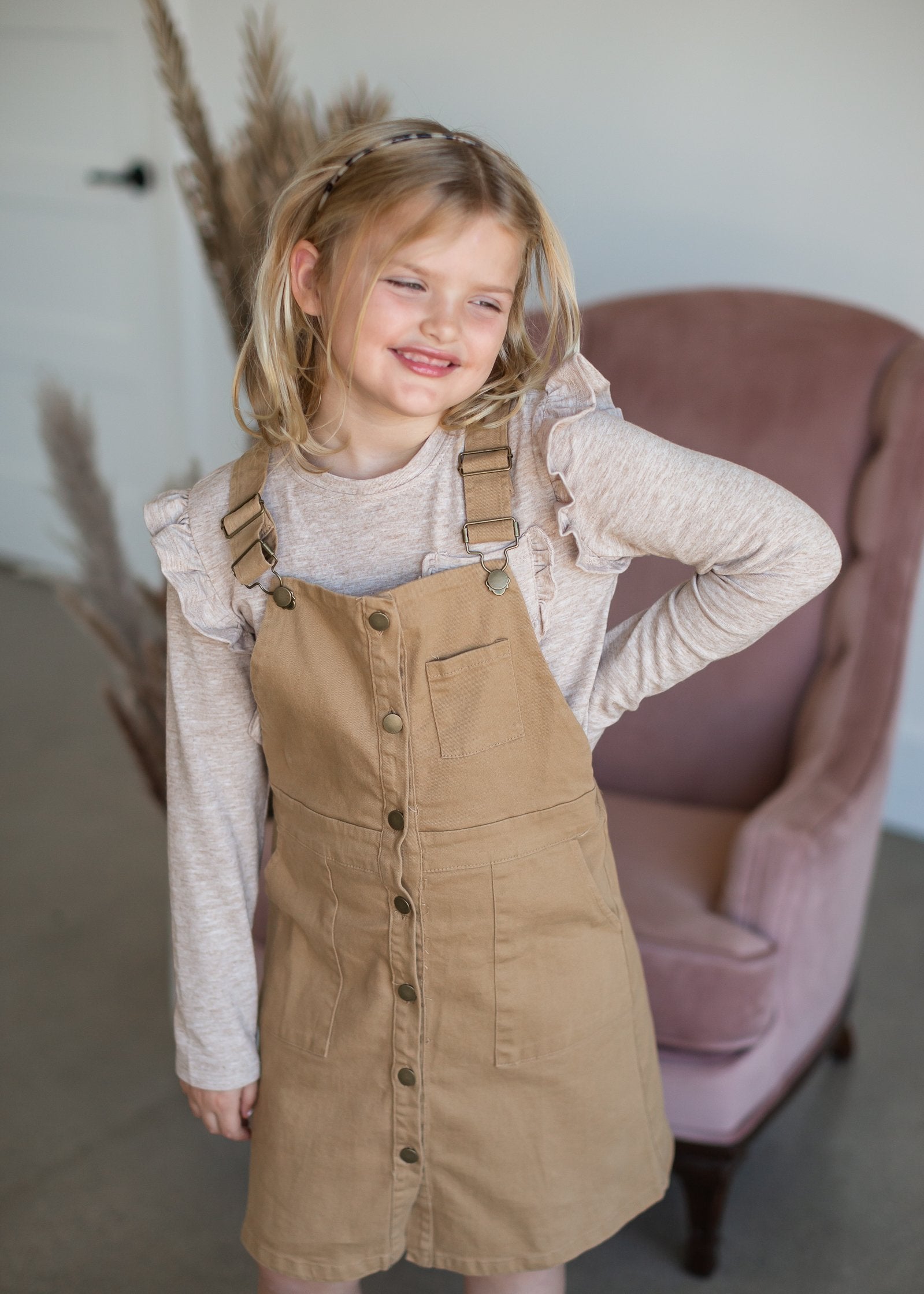 Girls overall dress size 8 upcycled :: Consciously Crafted