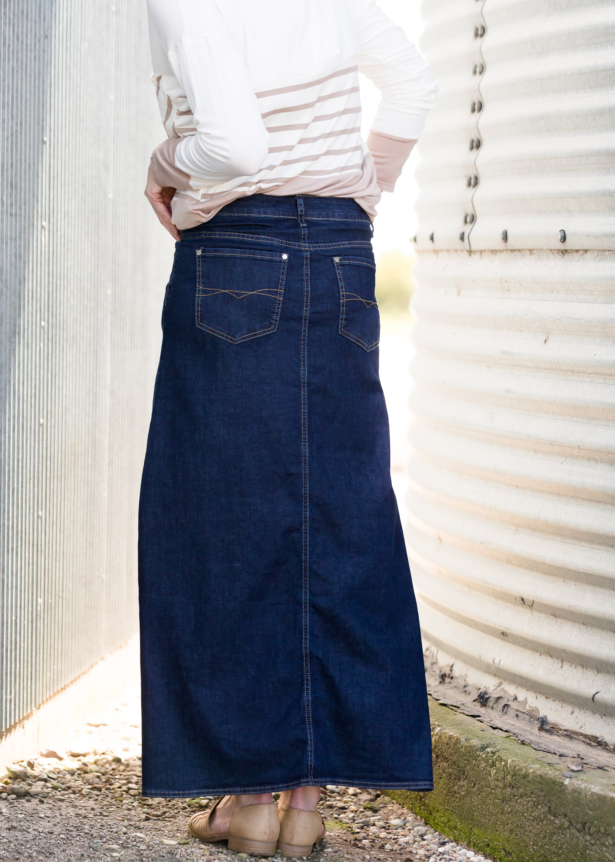 Shop Spring 2023's Favorite Fashion Trend, AKA the Denim Maxi Skirt