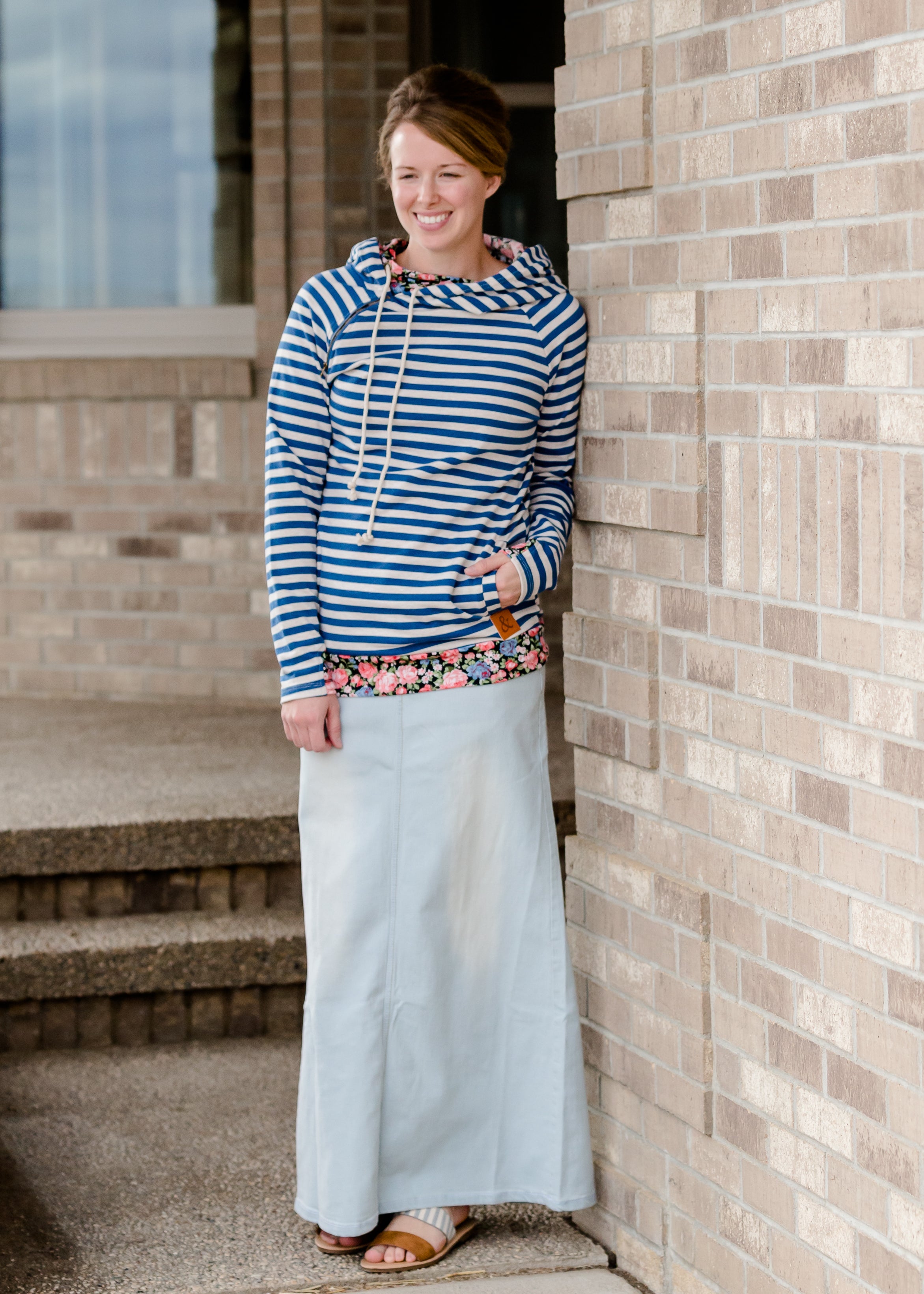 Modest long hotsell denim skirts