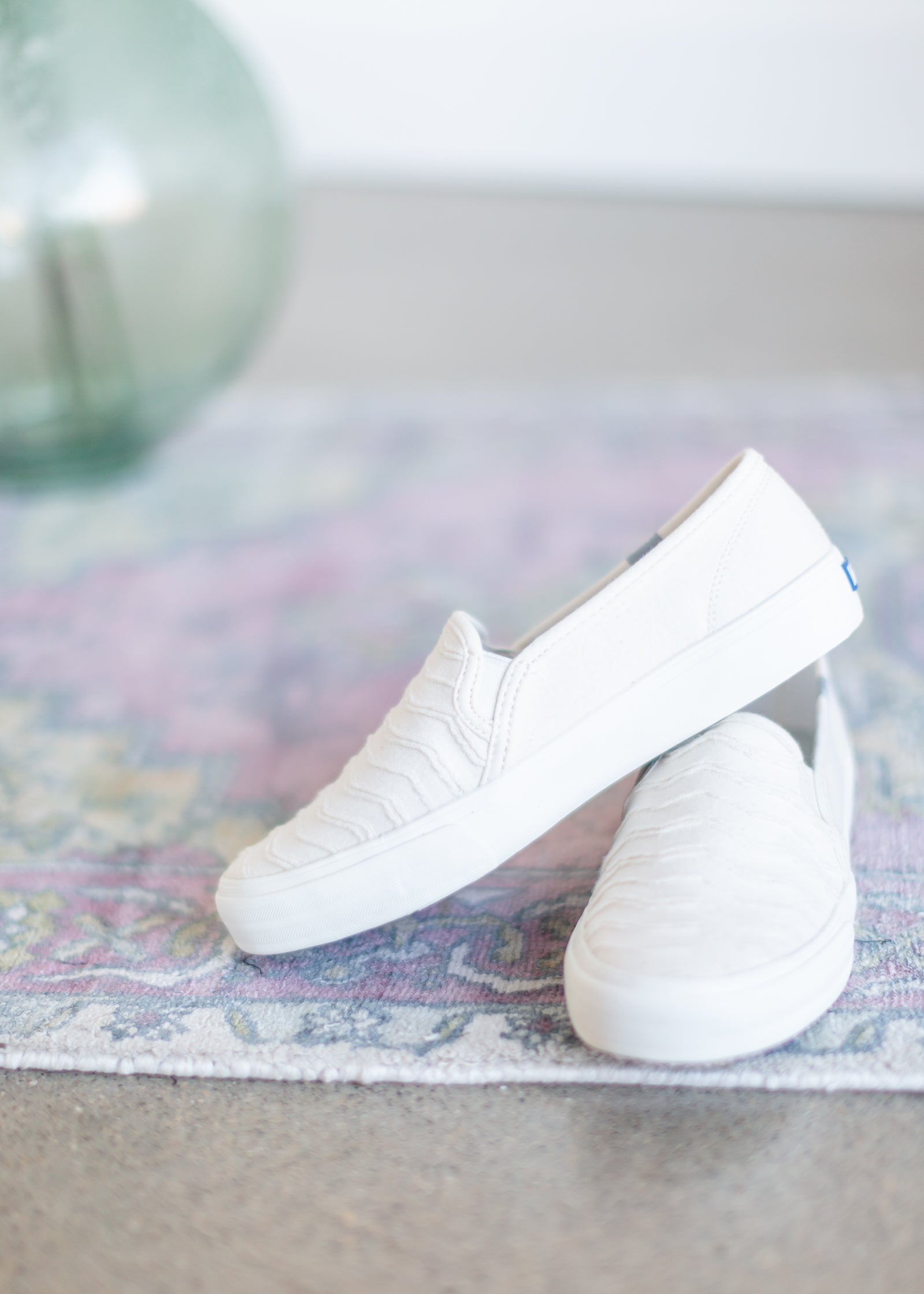 Keds Double Decker Wave Cream Slip on Shoe FINAL SALE 6.5