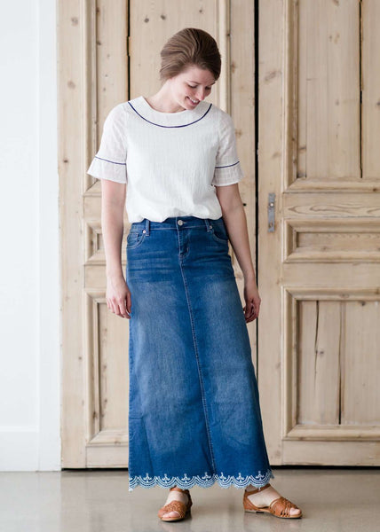 Fashion Long Skirts Women Body-con Denim Jean Skirt – Essish