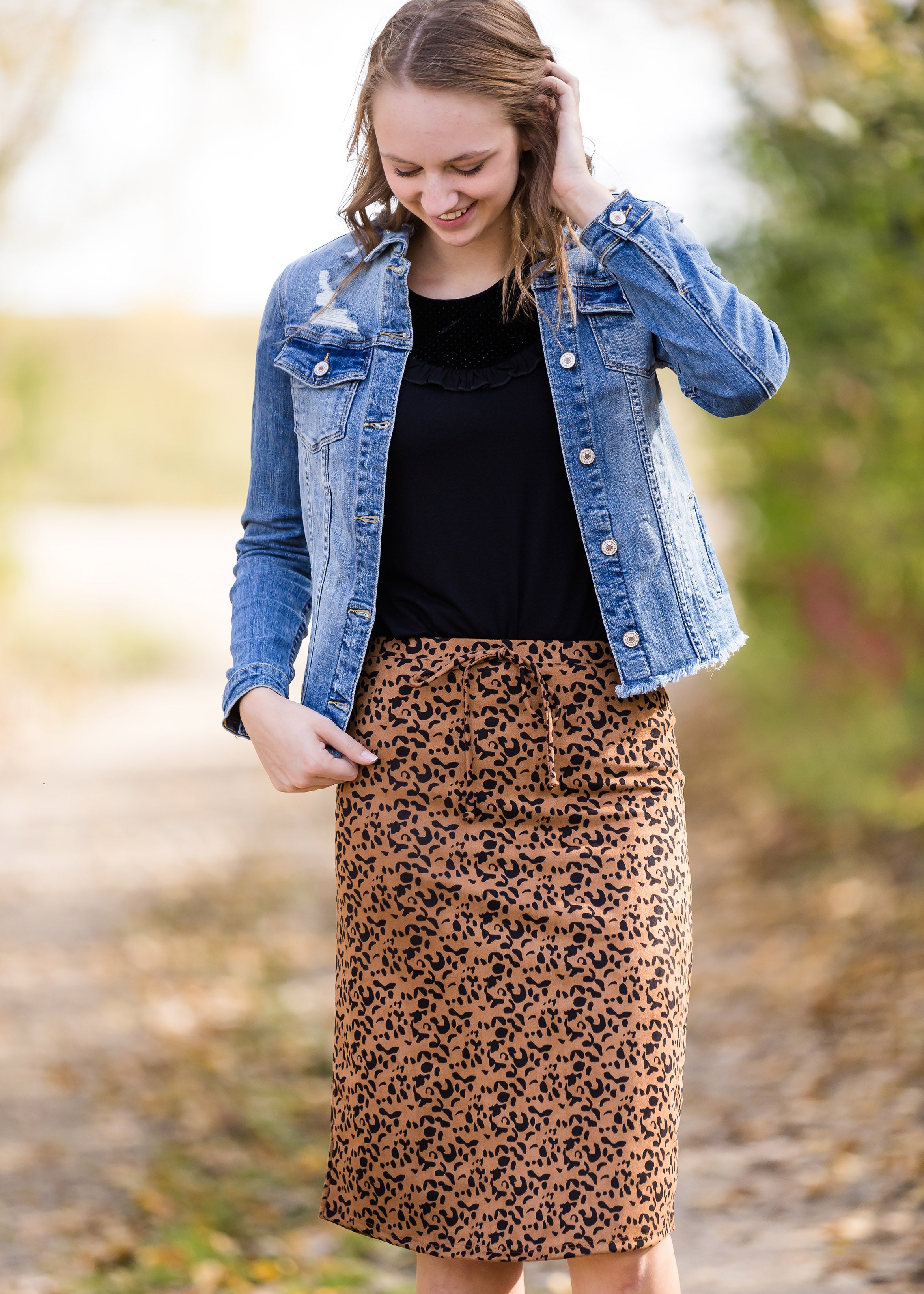 Animal print clearance skirt for sale