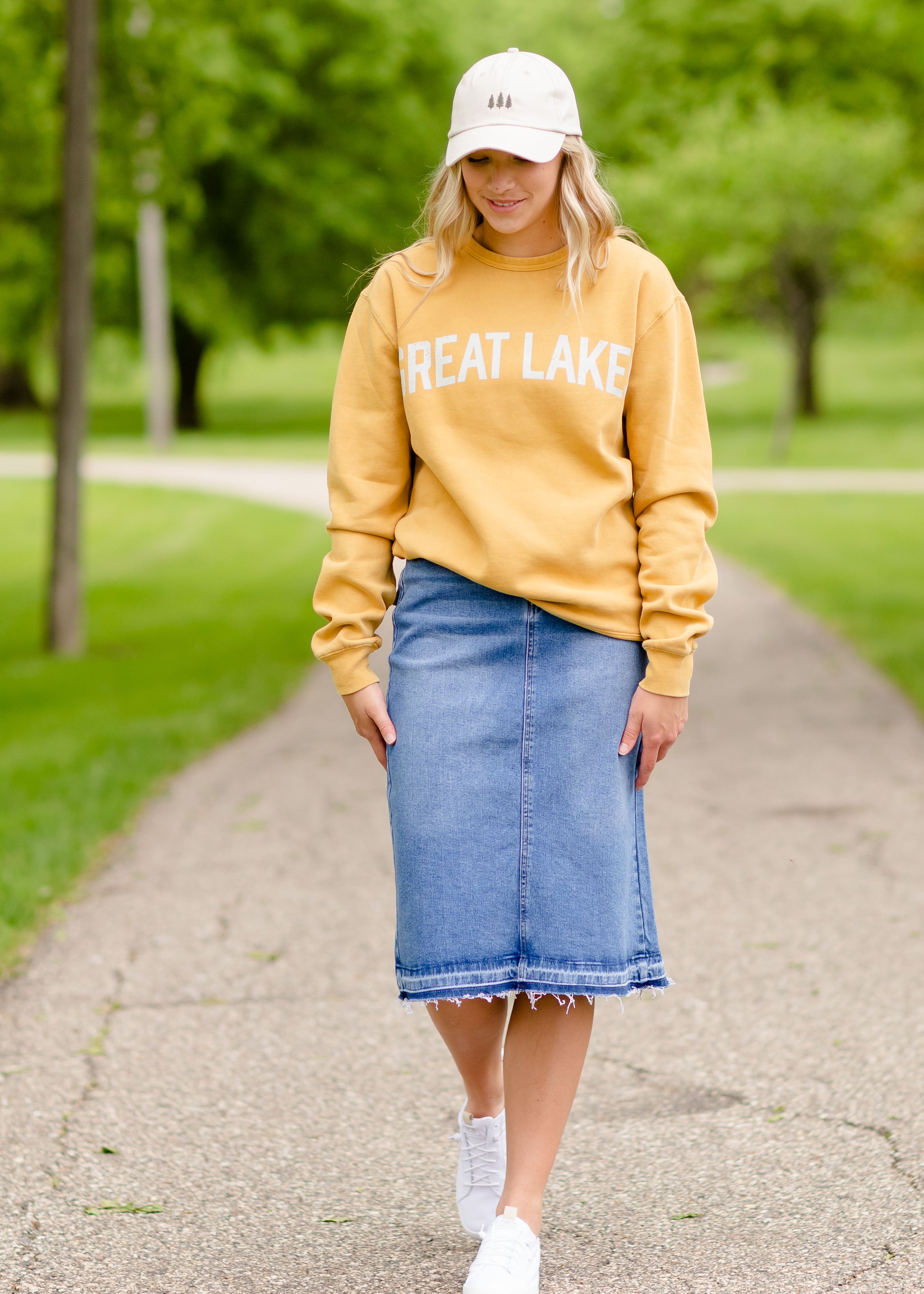 Buy Women's Yellow Mini Denim Skirt Online at Bewakoof