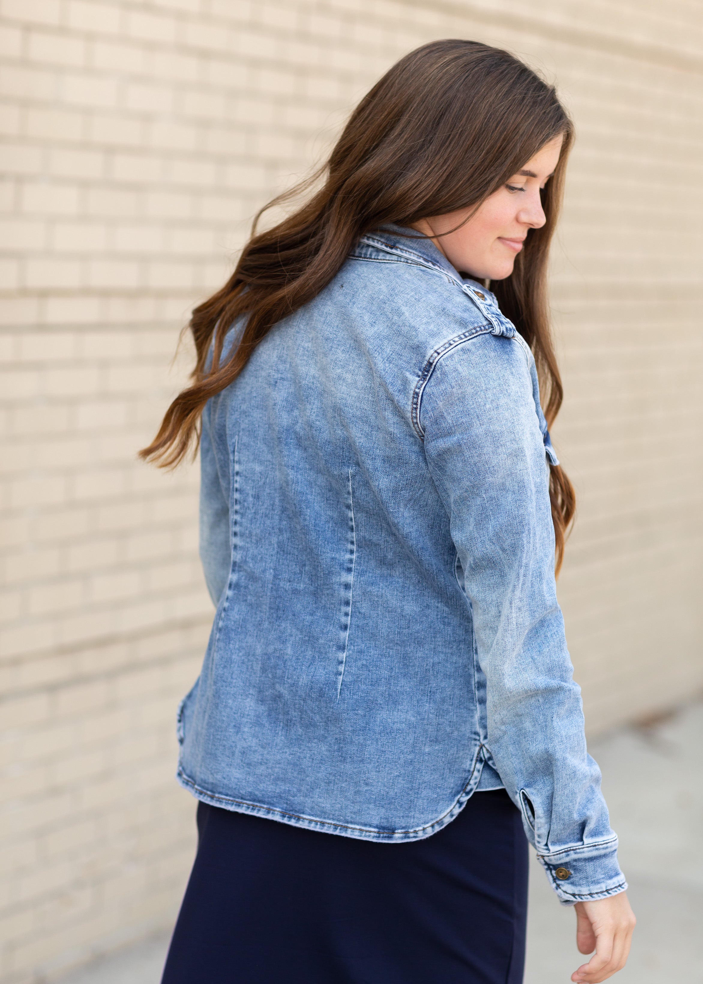 Shop Our Latest Denim Duet Shirt – Oversized Style for Women - Nolabels.in