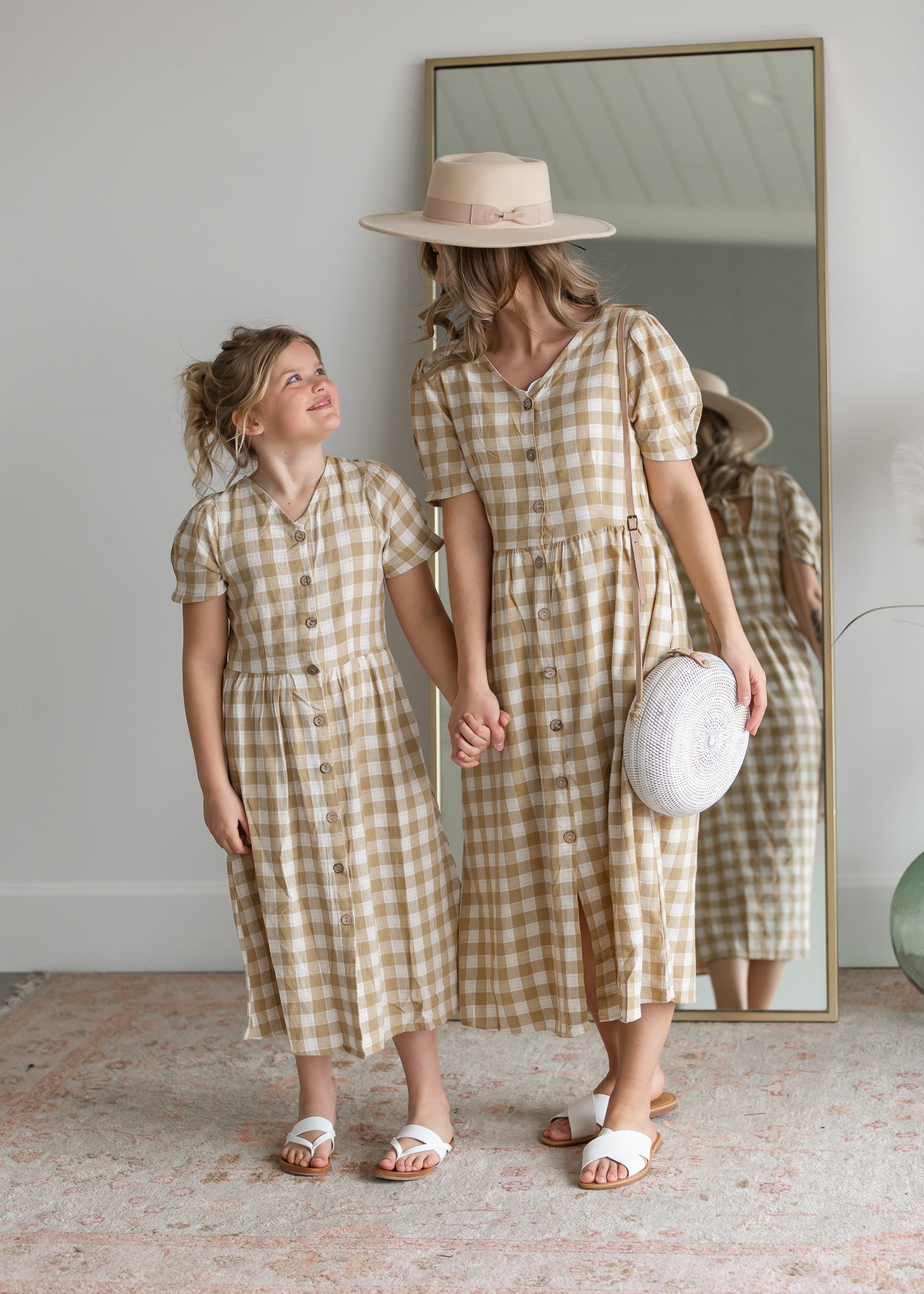 Mustard 2025 gingham dress