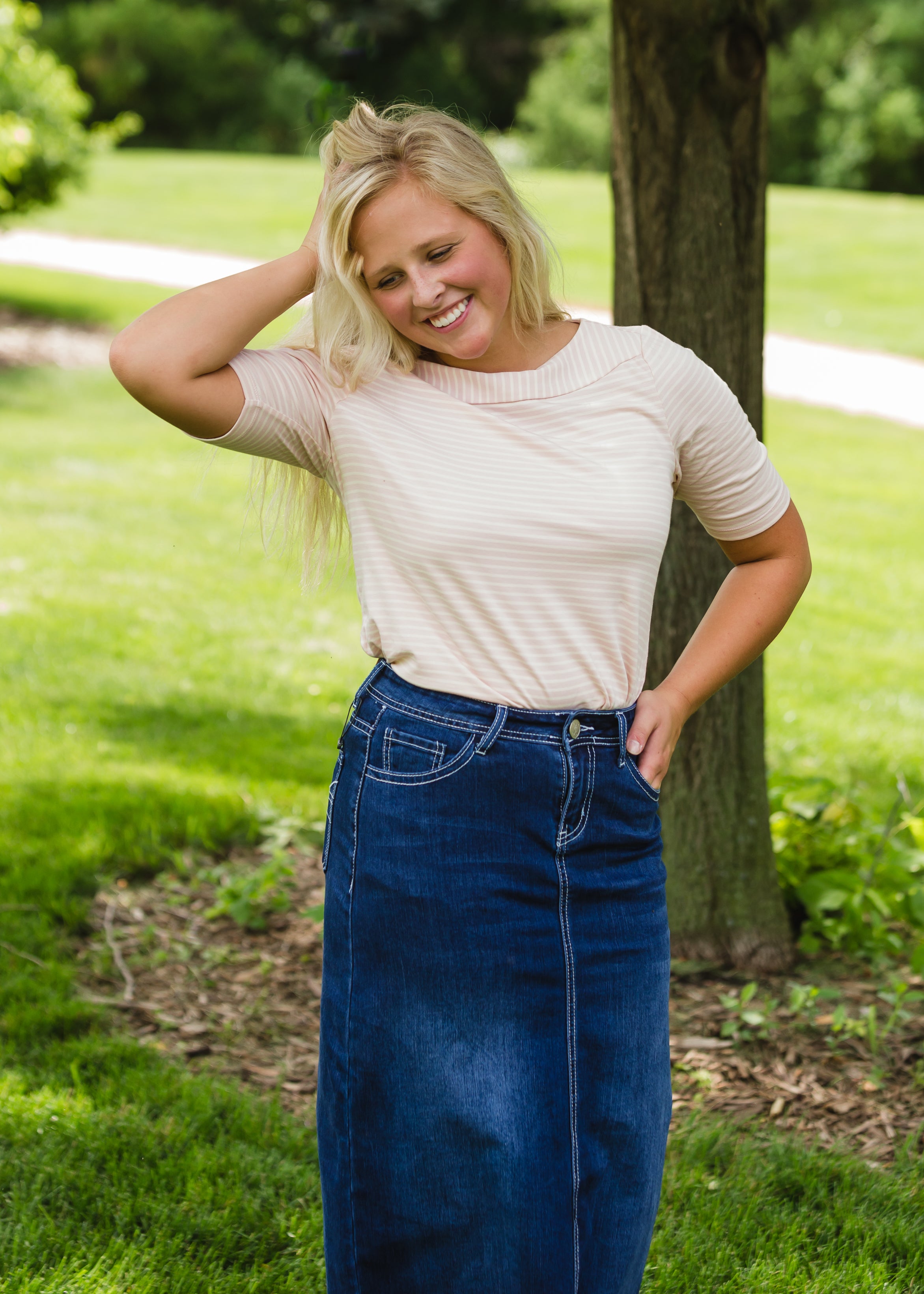 Blue jean shop skirts for sale