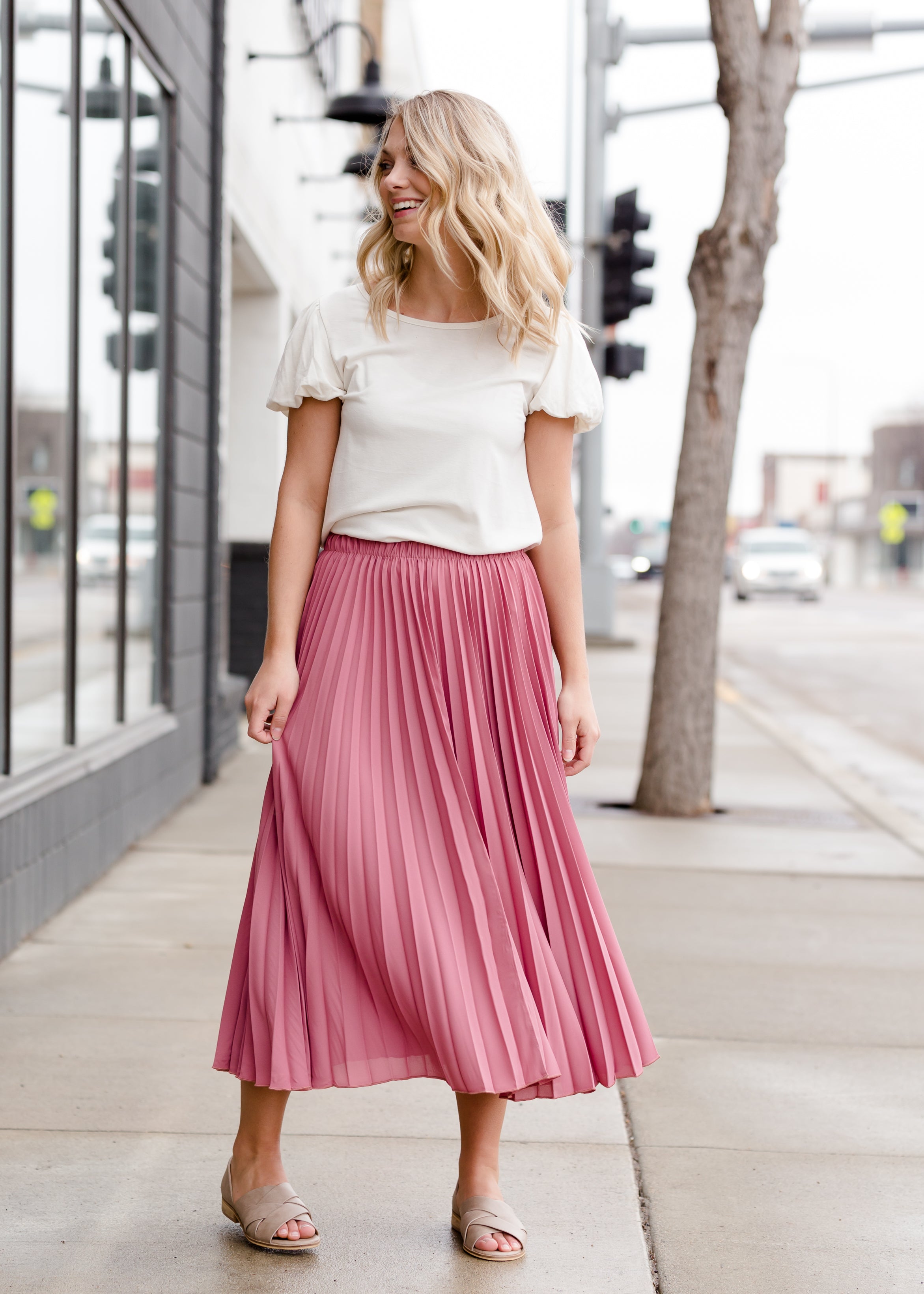 Mauve skirt sale