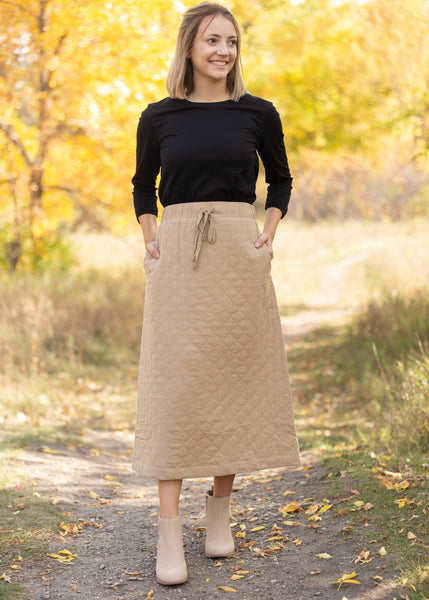 Quilted Midi Skirt - FINAL SALE – Inherit Co.