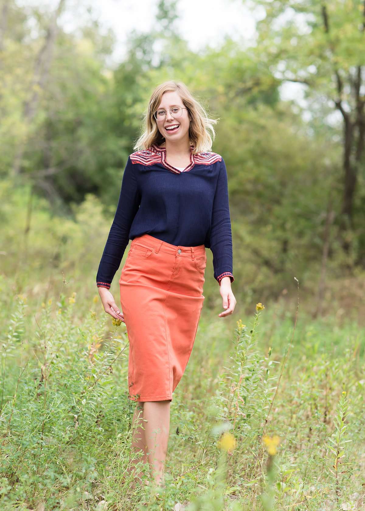 Burnt Orange Pencil Dresses