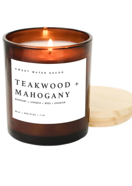 Mahogany Teakwood l 20oz Soy Candle