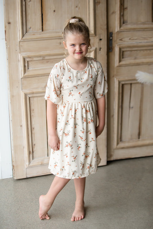 The Floral Print Girls Dress Girls Woodmouse + Thistle