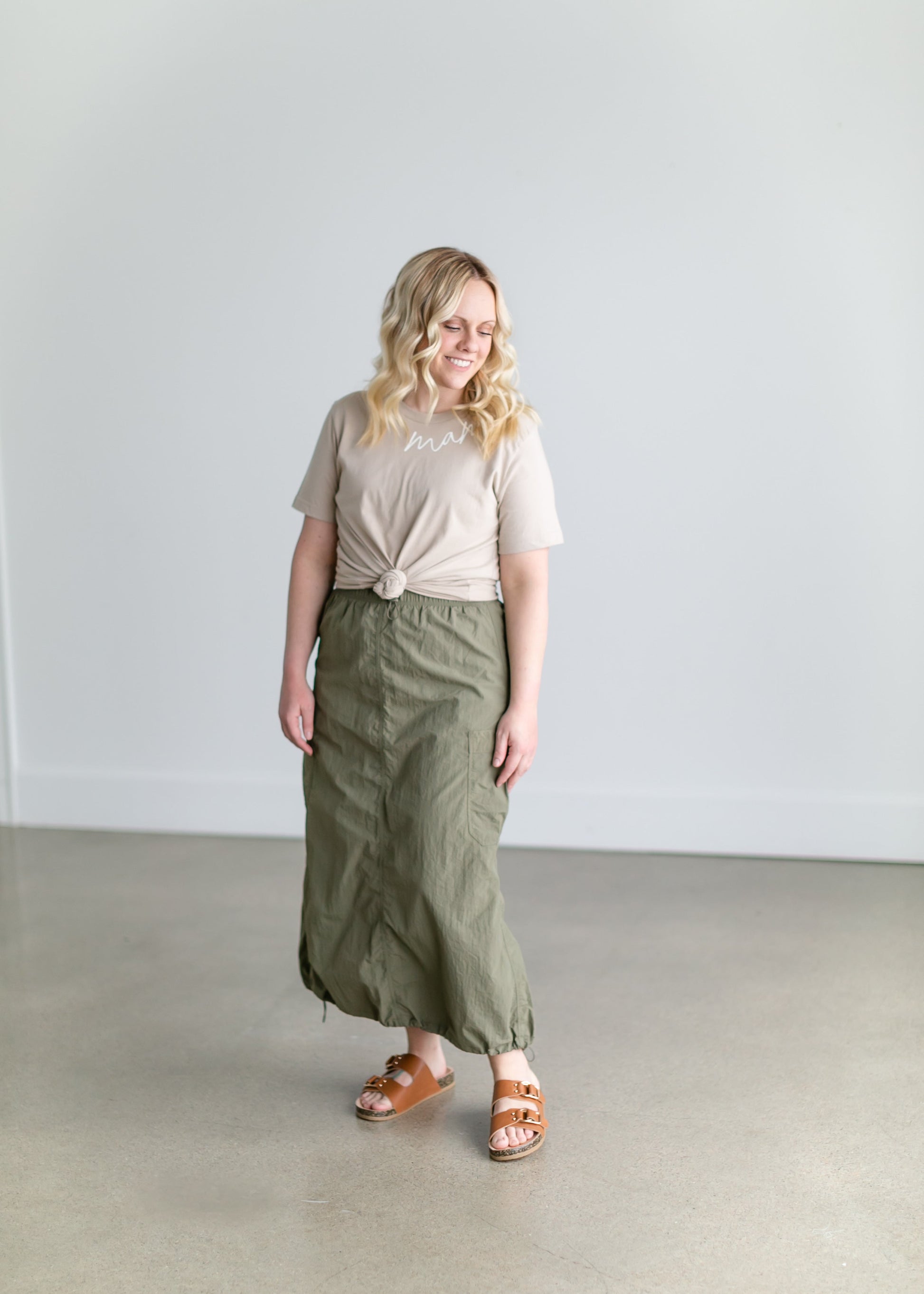 Foldover Waist Pull On Maxi Skirt - FINAL SALE – Inherit Co.