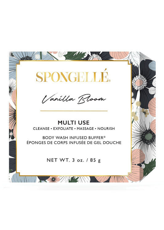 Vanilla Bloom Body Wash Infused Buffer Accessories Spongelle